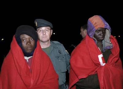 African rafts intercepted off Níjar coast