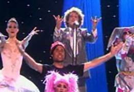 Jimmy Jump, released by Oslo police, signs autographs for fans