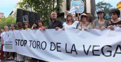 Bullfight protesters storm Madrid