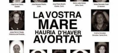PP slams campaign poster stating their mothers 'should have had an abortion'