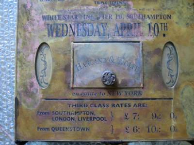 Famous Titanic plaque missing for a century was hanging up in Granada man's bedroom