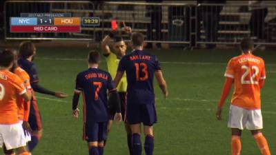 David Villa becomes first red card casualty of Video Assisted Referee technology