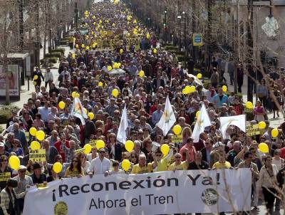 Granada protests after 700 days without a train