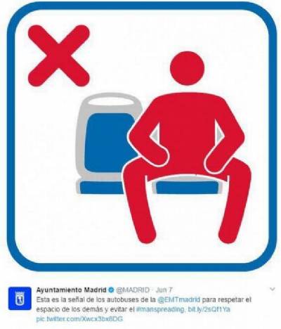 Madrid's anti-manspreading campaign sparks renewed debate on London transport