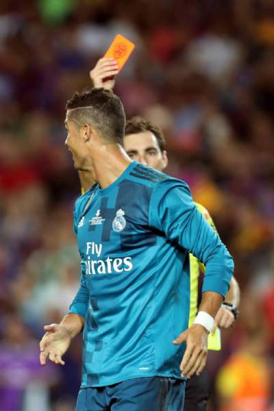 Ronaldo loses appeal: 'Pushing the ref' costs Real star four Liga matches on top of last night's Super Cup