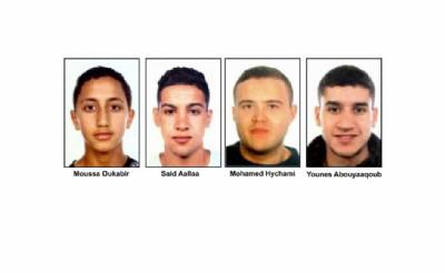 All terrorists dead or in jail except one unarmed man on the run; victims identified include five Spaniards