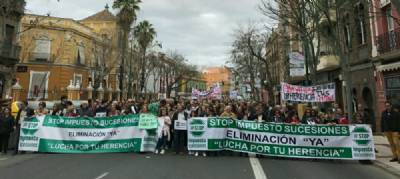 Aragón, Asturias and Andalucía campaigners fight inheritance tax