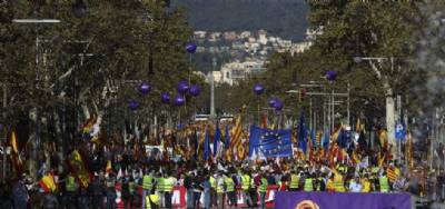 Over a million protest against 'declaration of independence'