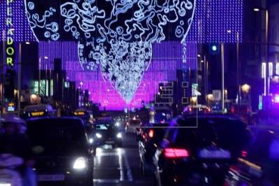 Christmas lights reflect Spain's growing prosperity