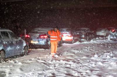 Motorway snow warnings for the weekend