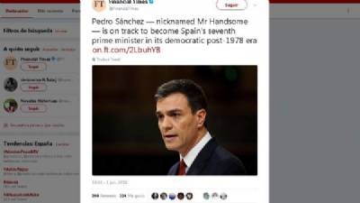 UK verdict on Sánchez: 'Photogenic' and 'Mr Handsome'