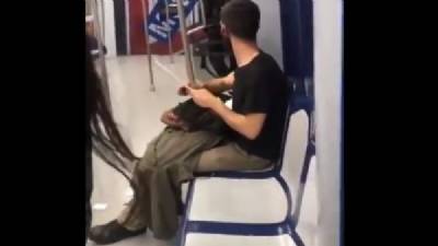 Man sharpening knife on metro was ham-cutter on way to work