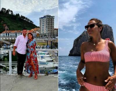 Where did Spanish celebrities spend their summer holidays?