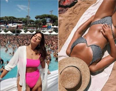 Where did Spanish celebrities spend their summer holidays?