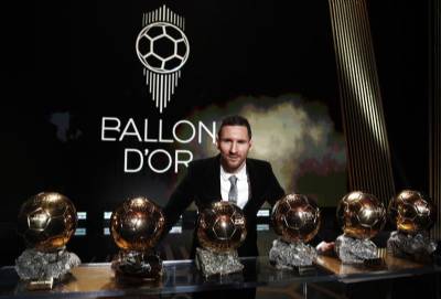 Messi wins record 6th Ballon d'Or