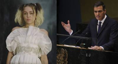 Miley Cyrus to Pedro Sánchez: “We need your leadership”