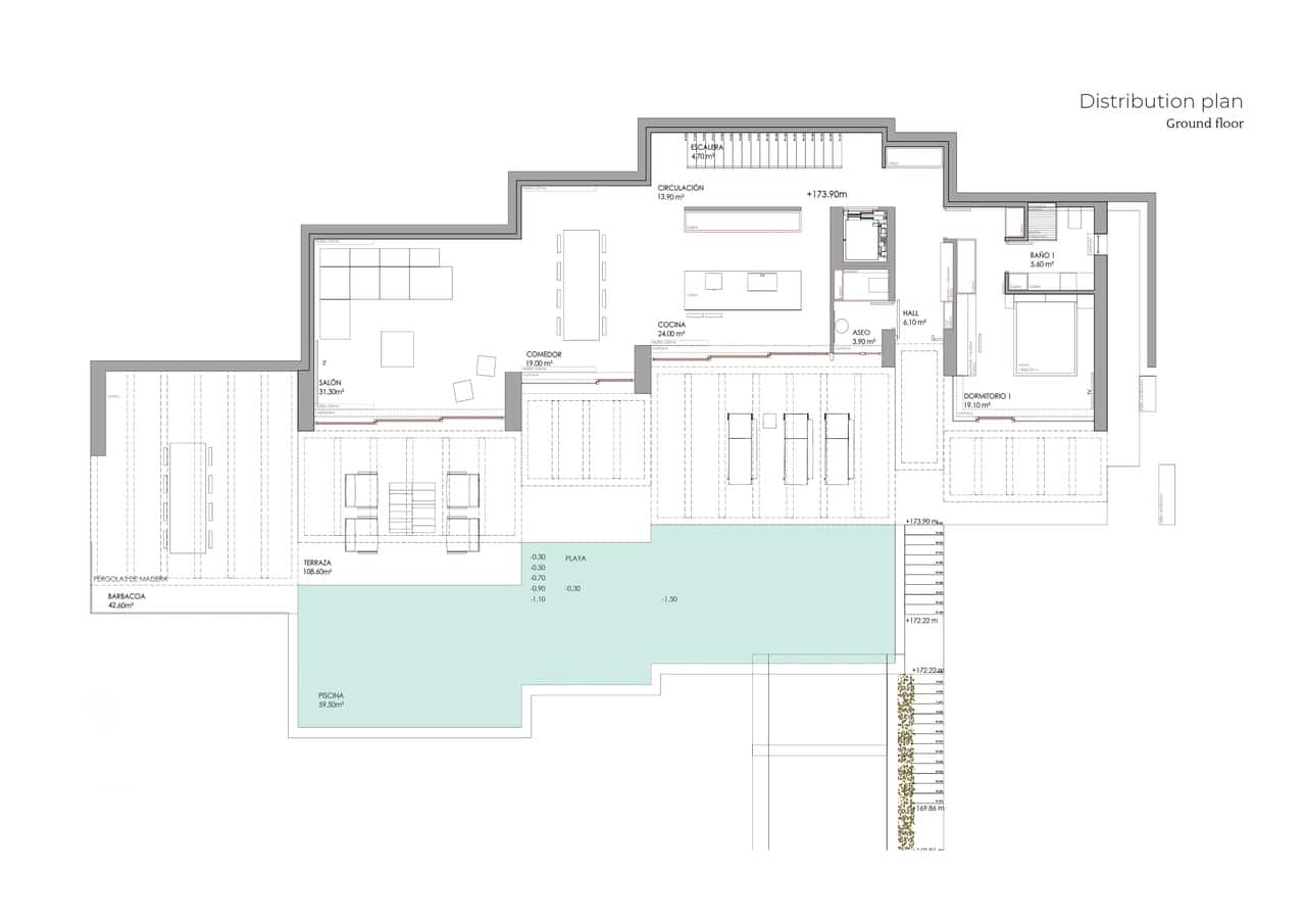 Chalet de 3 habitaciones en Benissa en venta con piscina garaje - 3.900.000 € (Ref: 8981469)