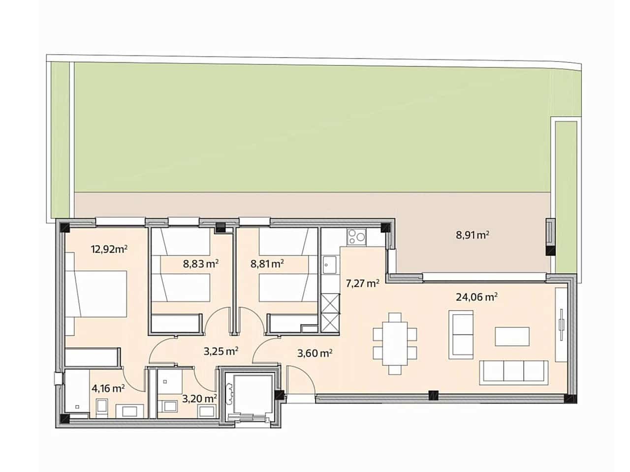 3 soveværelse Lejlighed til salg i Javea / Xabia med swimmingpool garage - € 609.000 (Ref: 9471573)