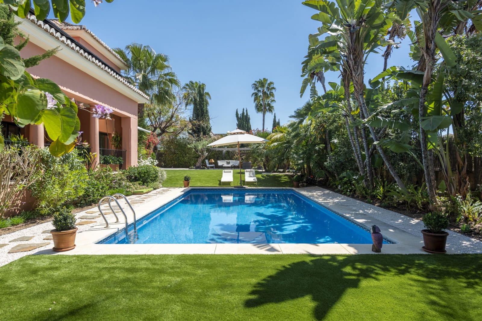 Villa/Maison de 5 chambres à louer à Marbella avec piscine garage - 17 000 € (Ref: 7806651)