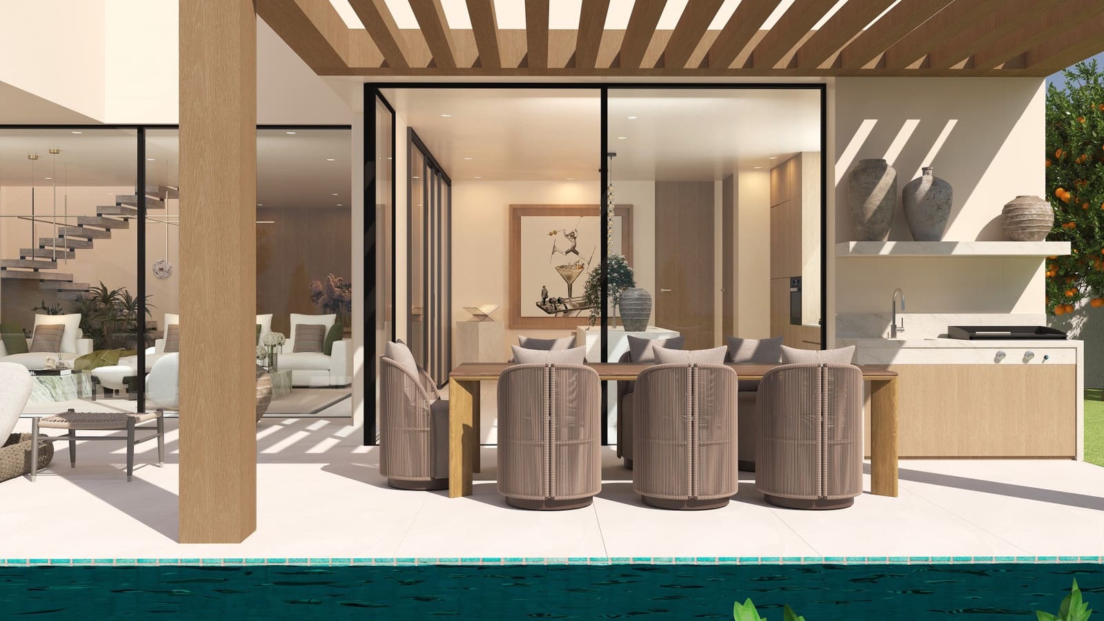 4 sypialnia Willa na sprzedaż w El Paraiso z basenem garażem - 2 550 000 € (Ref: 9450118)