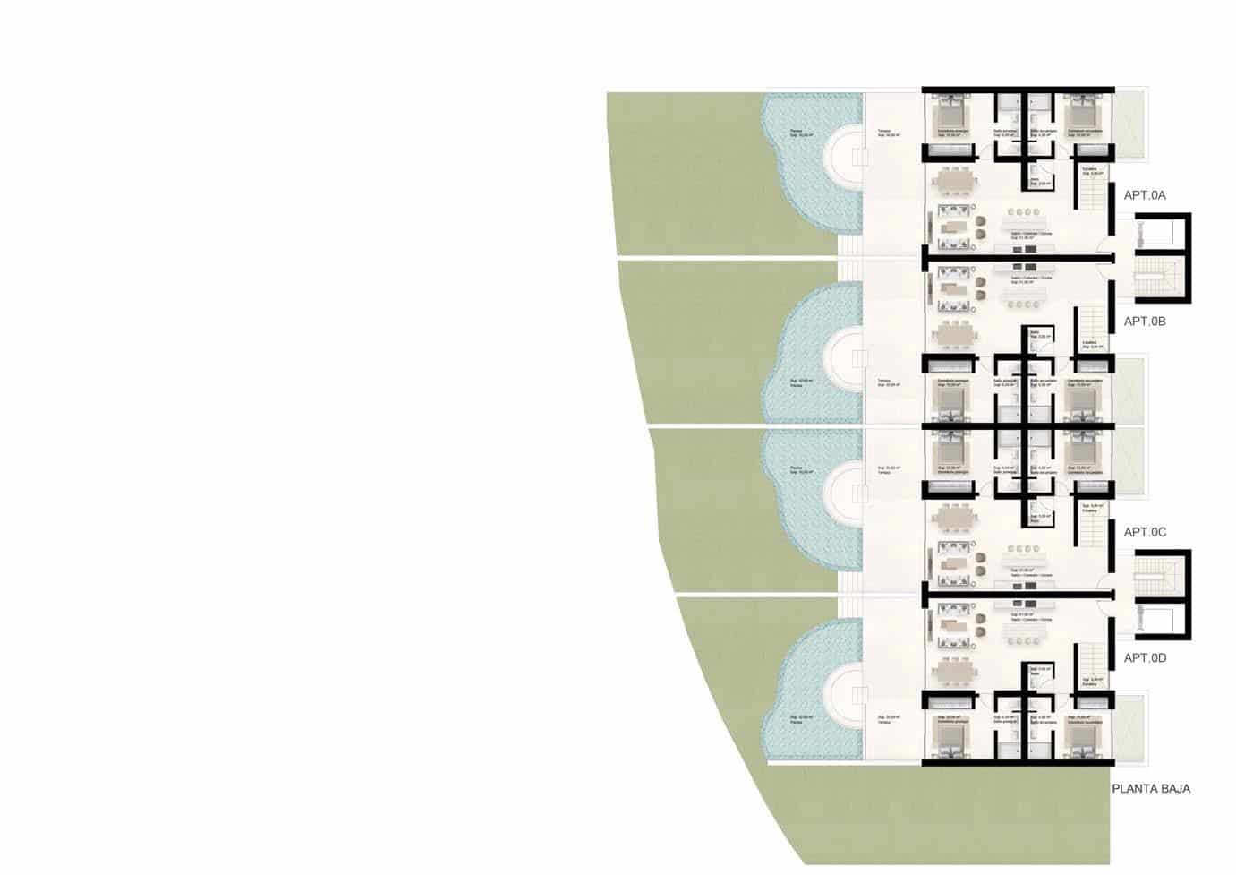 4 makuuhuone Huoneisto myytävänä paikassa Golden Mile mukana uima-altaan 
autotalli - 3 450 000 € (Ref: 9594906)