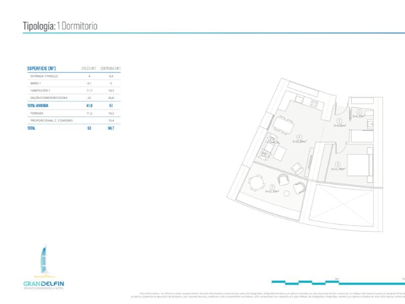 2 soveværelse Lejlighed til salg i Benidorm med swimmingpool - € 1.058.000 (Ref: 9836203)