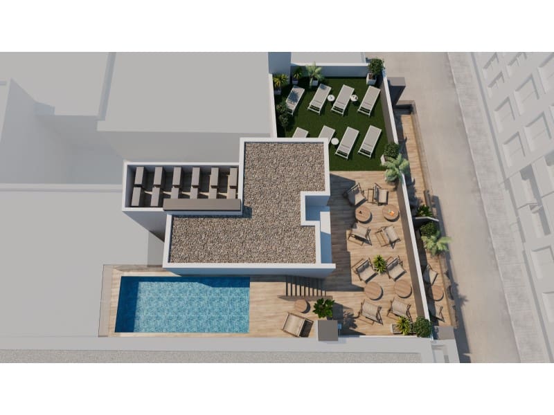 2 makuuhuone Huoneisto myytävänä paikassa Torrevieja mukana uima-altaan - 255 000 € (Ref: 9836204)