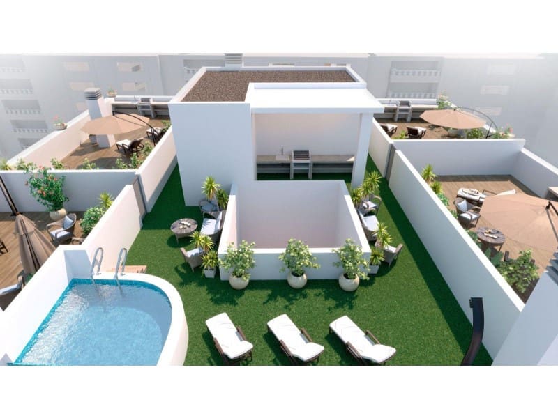 2 chambre Penthouse à vendre à Torrevieja avec piscine - 349 000 € (Ref: 9836207)