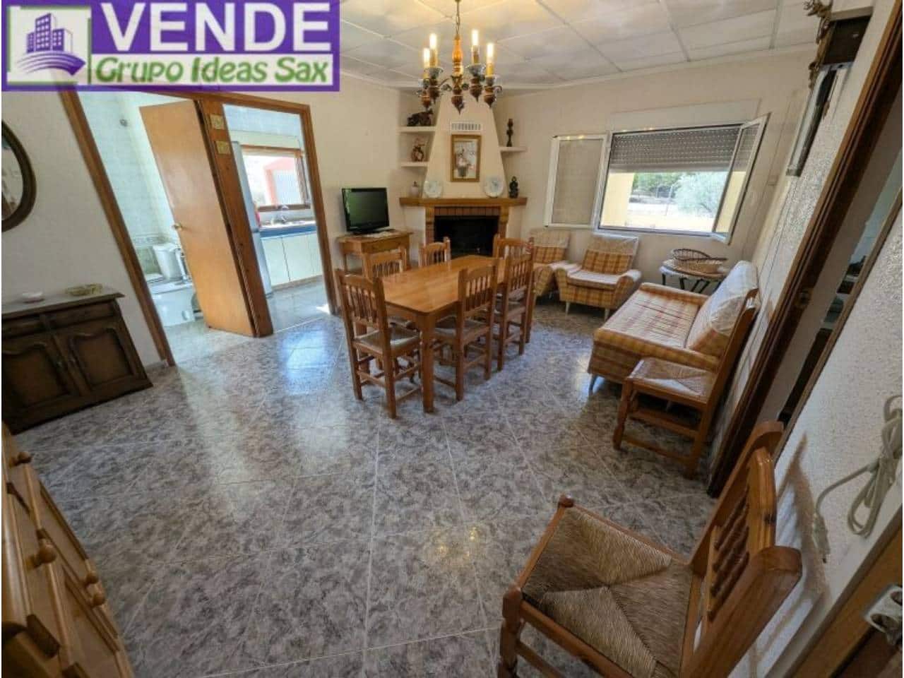 3 slaapkamer Finca/Landhuis te koop in Sax met zwembad garage - € 197.000 (Ref: 10054526)