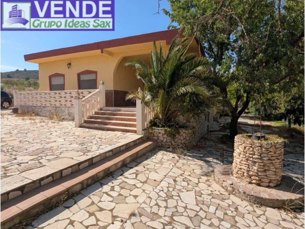 3 slaapkamer Finca/Landhuis te koop in Sax met zwembad garage - € 197.000 (Ref: 10054526)