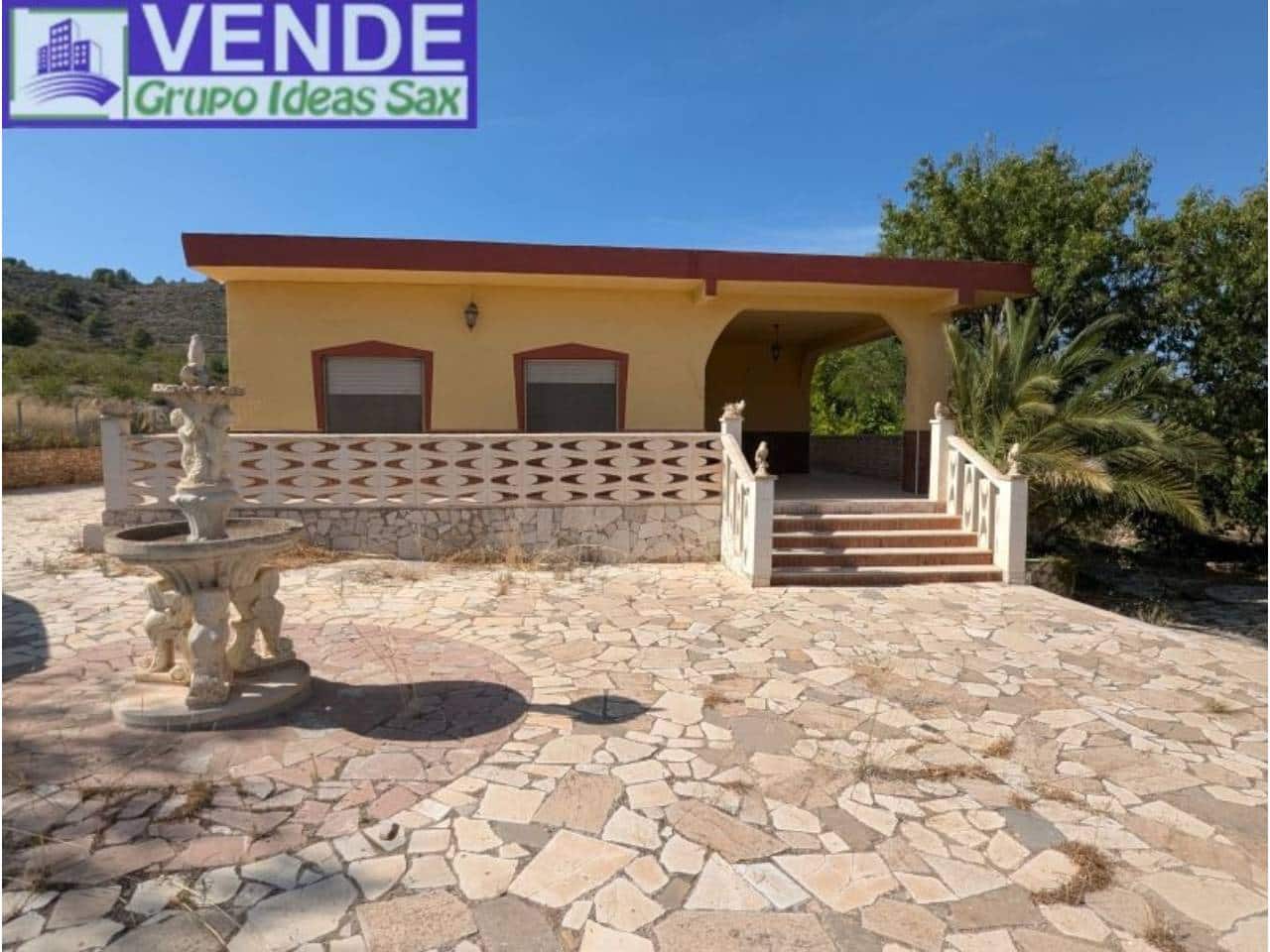 3 slaapkamer Finca/Landhuis te koop in Sax met zwembad garage - € 197.000 (Ref: 10054526)
