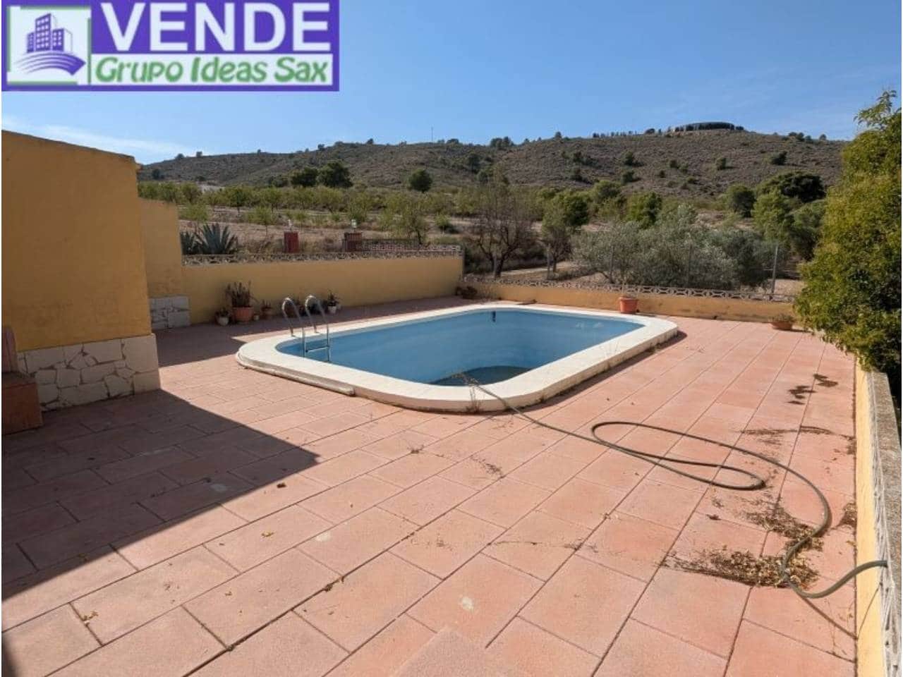 3 slaapkamer Finca/Landhuis te koop in Sax met zwembad garage - € 197.000 (Ref: 10054526)