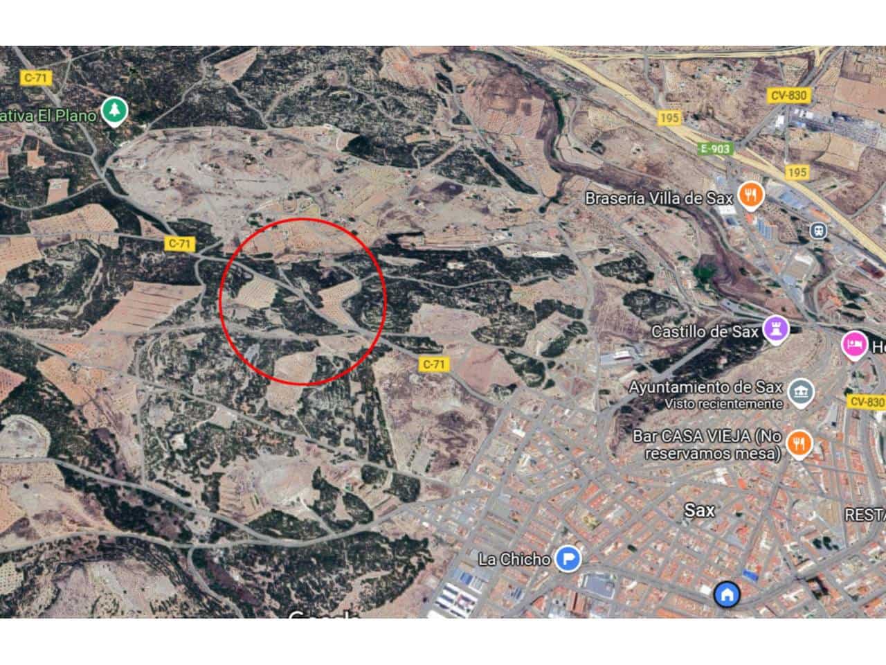 Grunde uden byggetilladelser til salg i Sax - € 45.000 (Ref: 6747059)