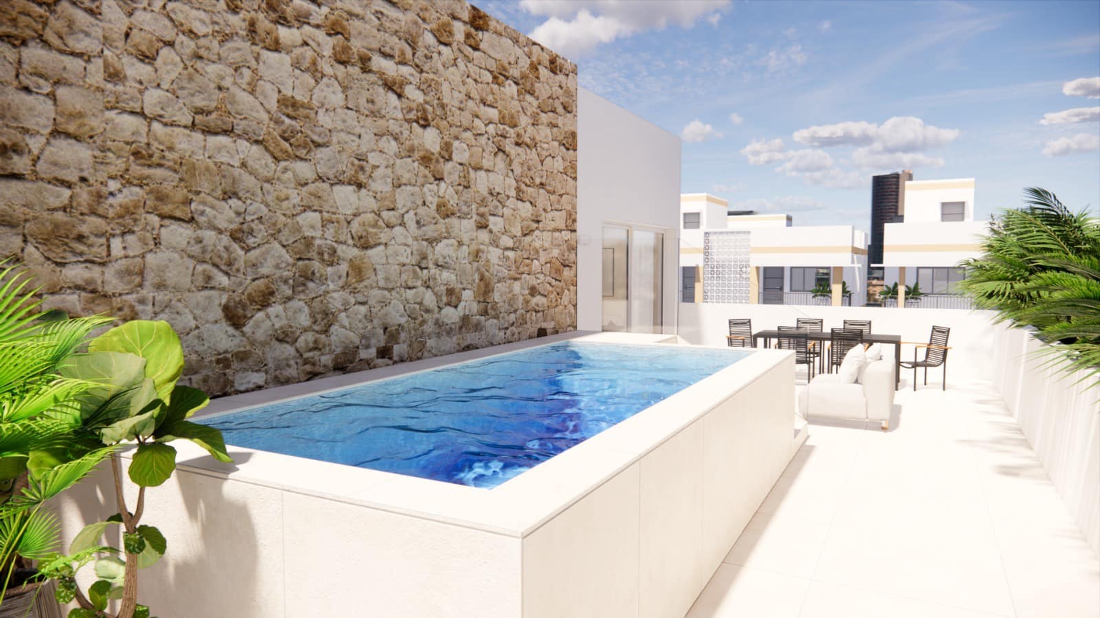 Ático de 3 habitaciones en Colonia de Sant Jordi en venta con piscina garaje - 995.000 € (Ref: 10046070)