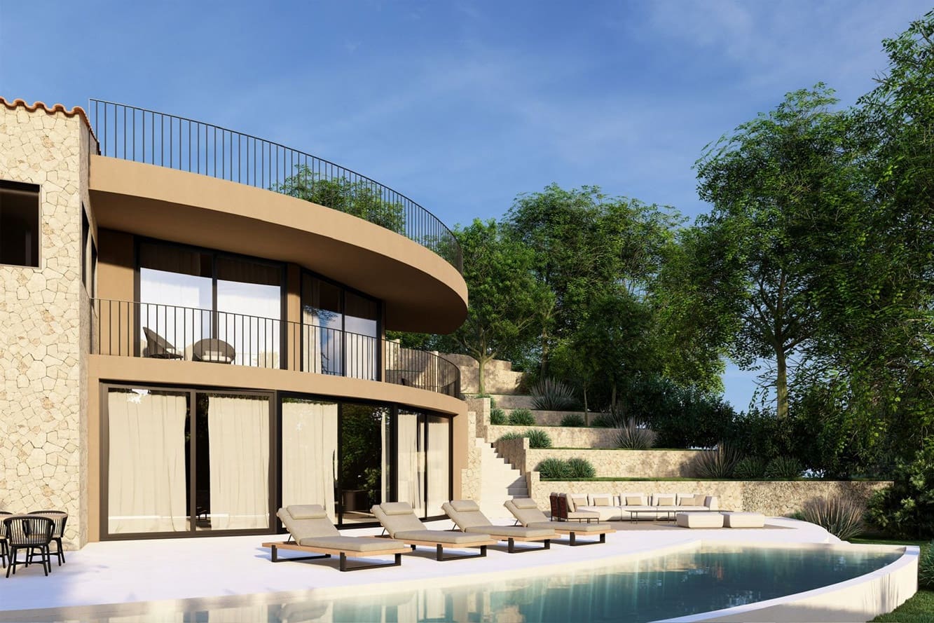 Chalet de 5 habitaciones en Santa Ponsa en venta con piscina - 3.800.000 € (Ref: 10080151)