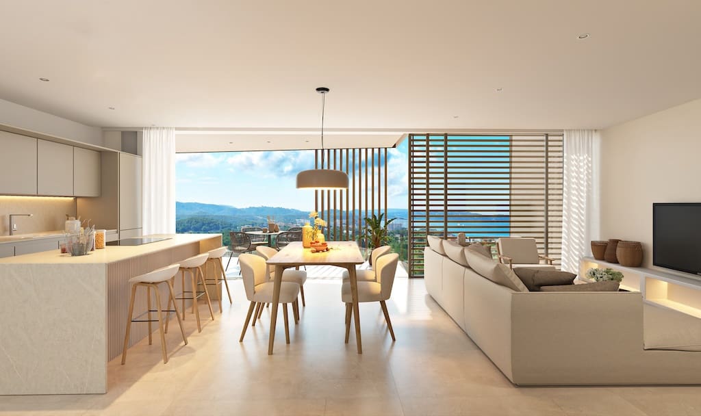 3 sypialnia Apartament na sprzedaż w Peguera / Paguera z basenem garażem - 1 170 000 € (Ref: 10160100)