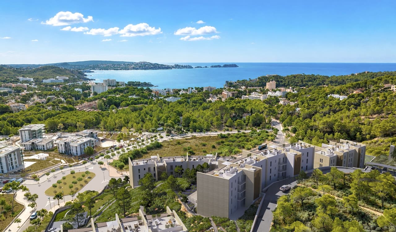 3 sypialnia Apartament na sprzedaż w Peguera / Paguera z basenem garażem - 1 170 000 € (Ref: 10160100)