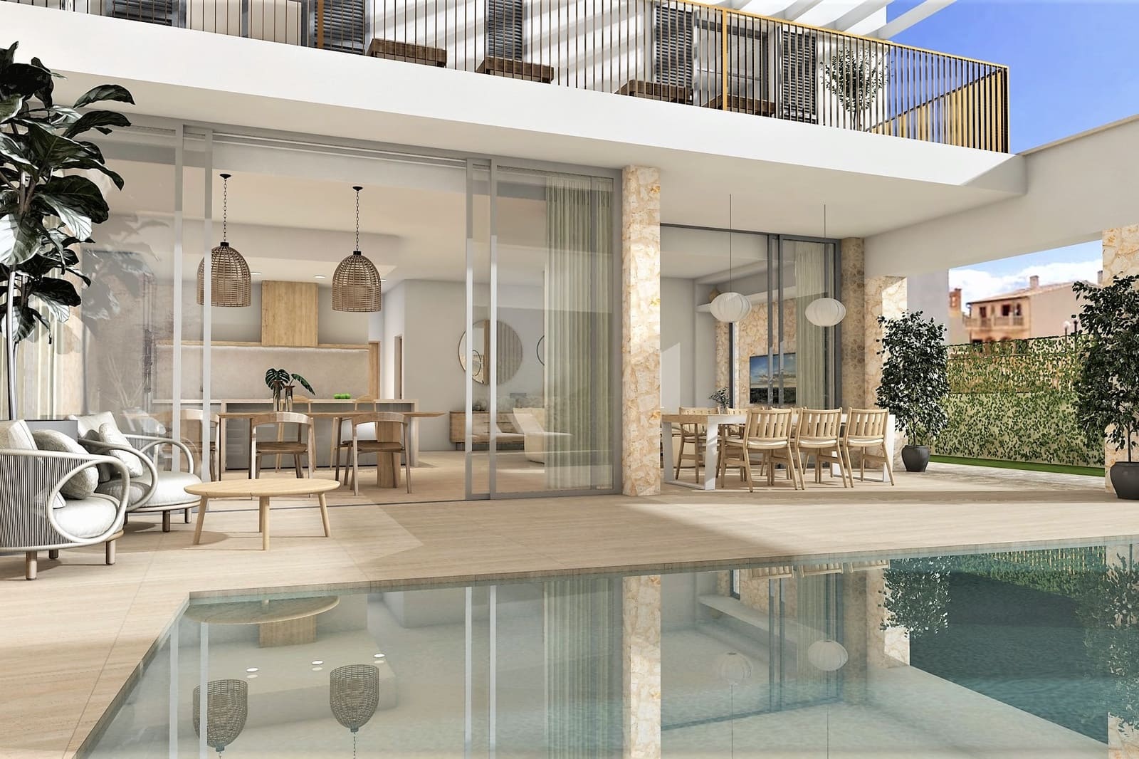 3 sypialnia Willa na sprzedaż w Ses Salines z basenem garażem - 1 650 000 € (Ref: 7865334)