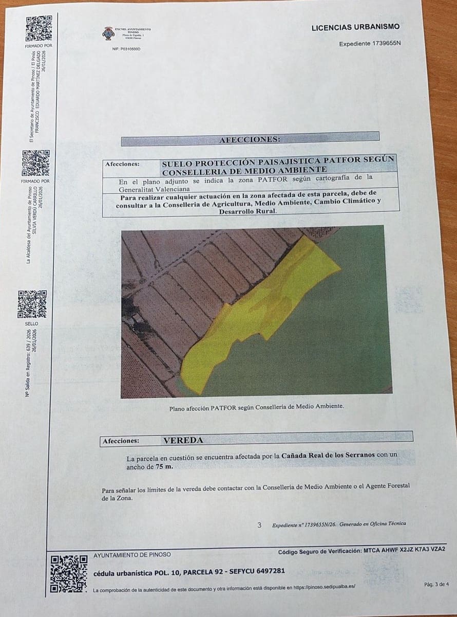 Undeveloped Land for sale in Pinoso - € 42,000 (Ref: 8509201)
