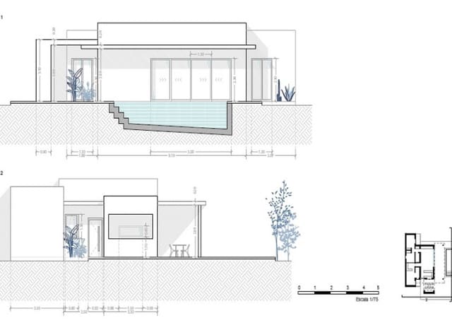 3 soveværelse Finca/Landehus til salg i Ricote med swimmingpool garage - € 299.000 (Ref: 8317637)