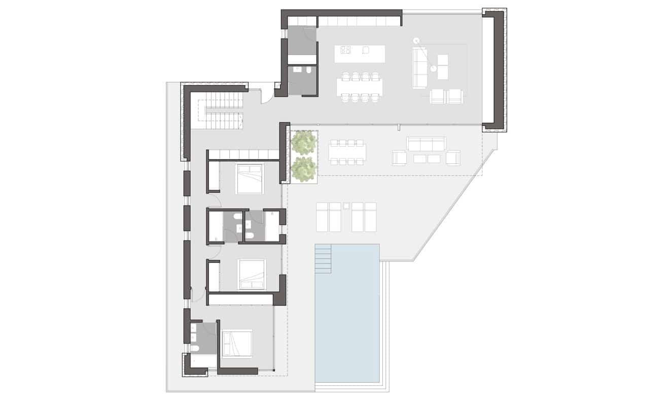 4 makuuhuone Huvila myytävänä paikassa Moraira mukana uima-altaan 
autotalli - 1 995 000 € (Ref: 6607855)