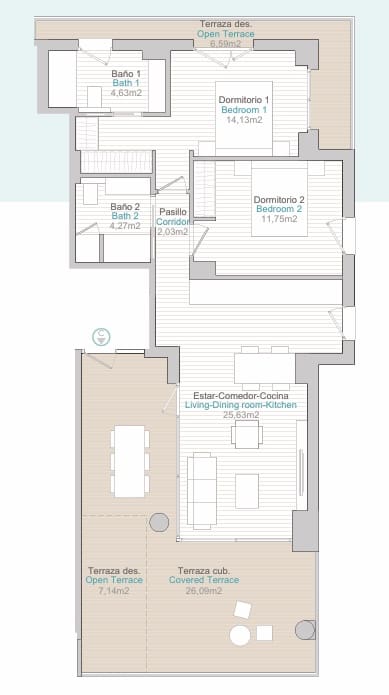2 quarto Apartamento para venda em Calpe / Calp com piscina garagem - 650 000 € (Ref: 9679232)