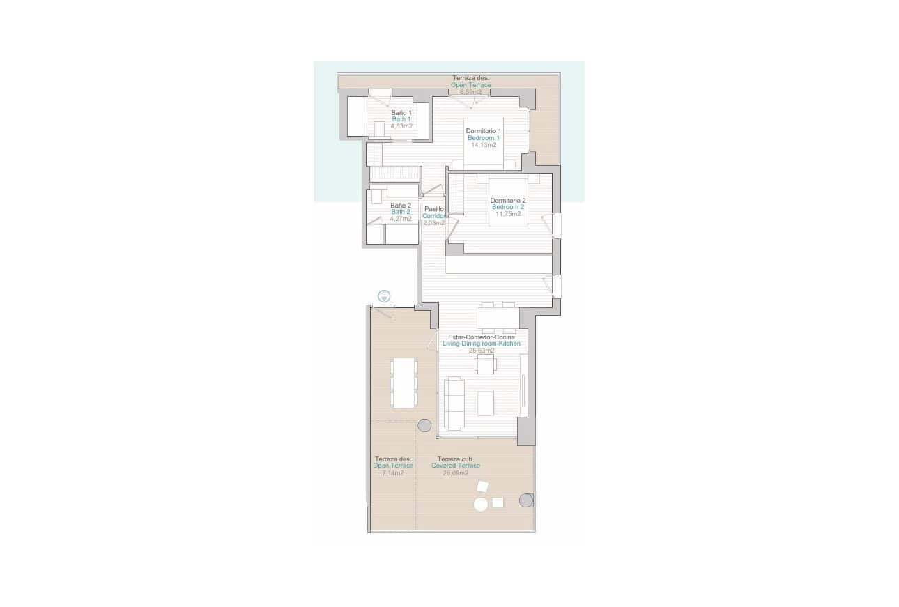 2 soverom Leilighet til salgs i Calpe / Calp med svømmebasseng garasje - € 650 000 (Ref: 9679232)