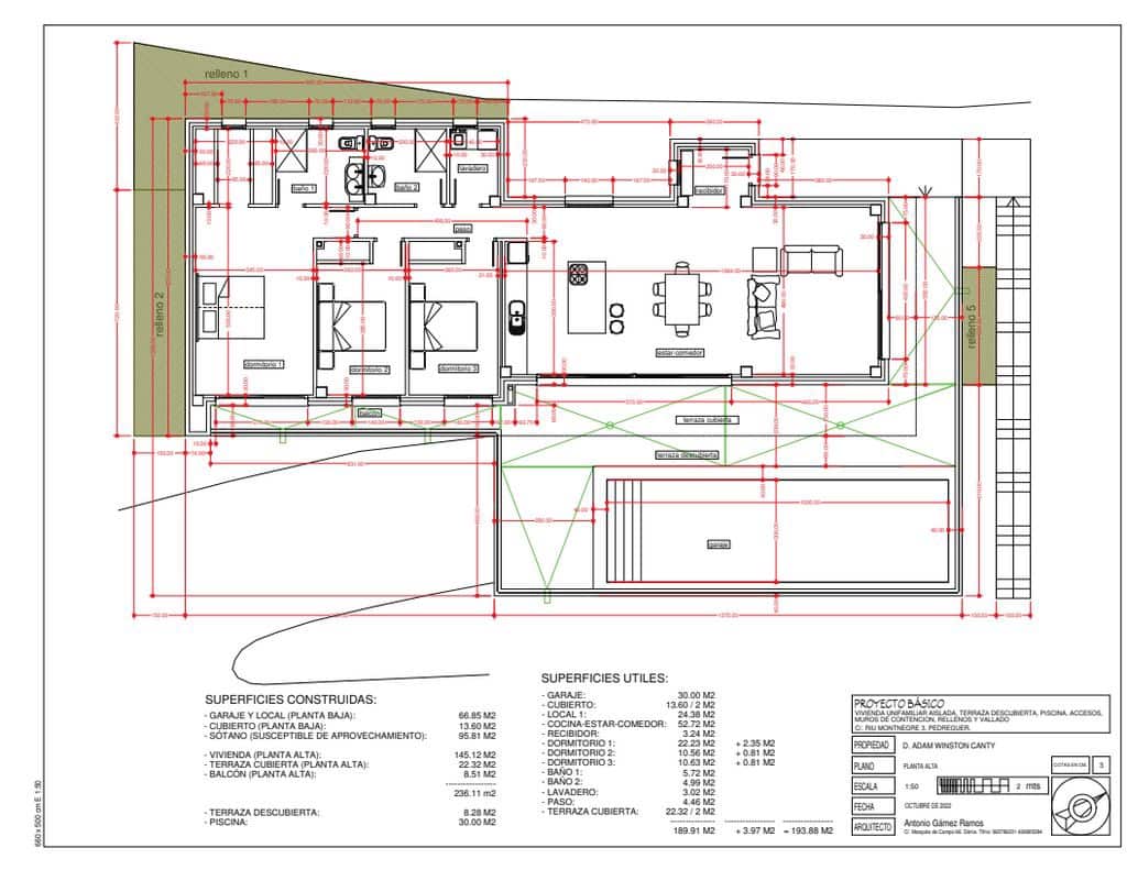 3 bedroom Villa for sale in Pedreguer with pool garage - € 728,000 (Ref: 9727437)