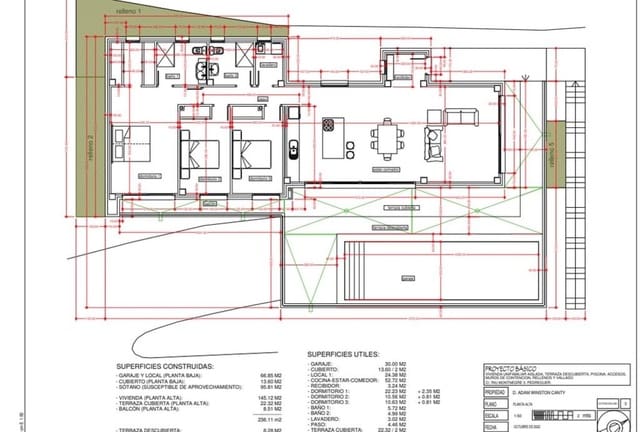 3 sypialnia Willa na sprzedaż w Pedreguer z basenem garażem - 728 000 € (Ref: 9727437)