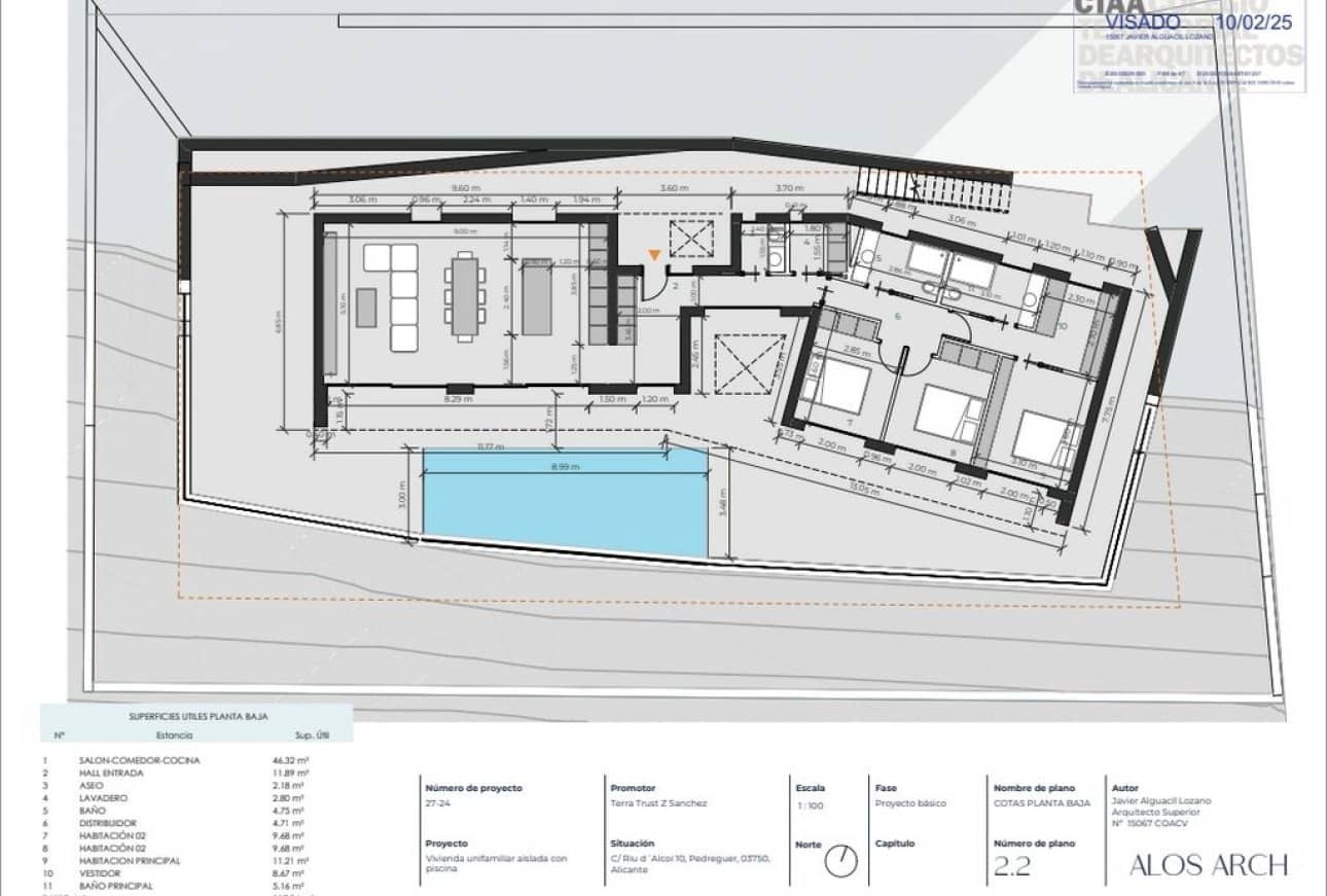 3 soverom Villa til salgs i Pedreguer med svømmebasseng garasje - € 733 000 (Ref: 9731165)