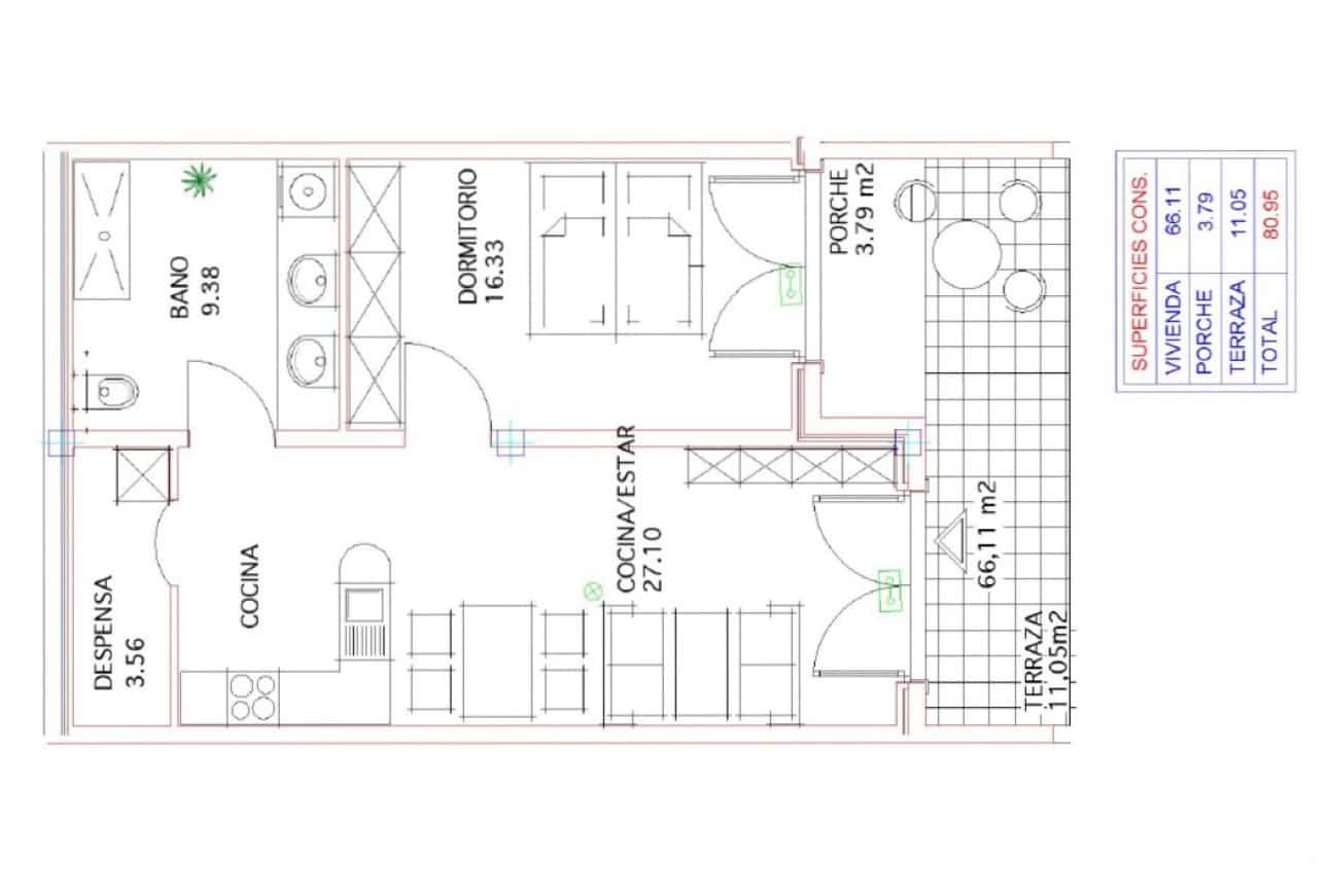 1 soveværelse Lejlighed til salg i Benissa med swimmingpool - € 249.500 (Ref: 9939052)