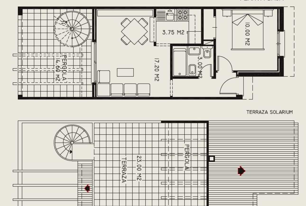 1 soveværelse Lejlighed til salg i Calpe / Calp med swimmingpool - € 180.000 (Ref: 9964206)