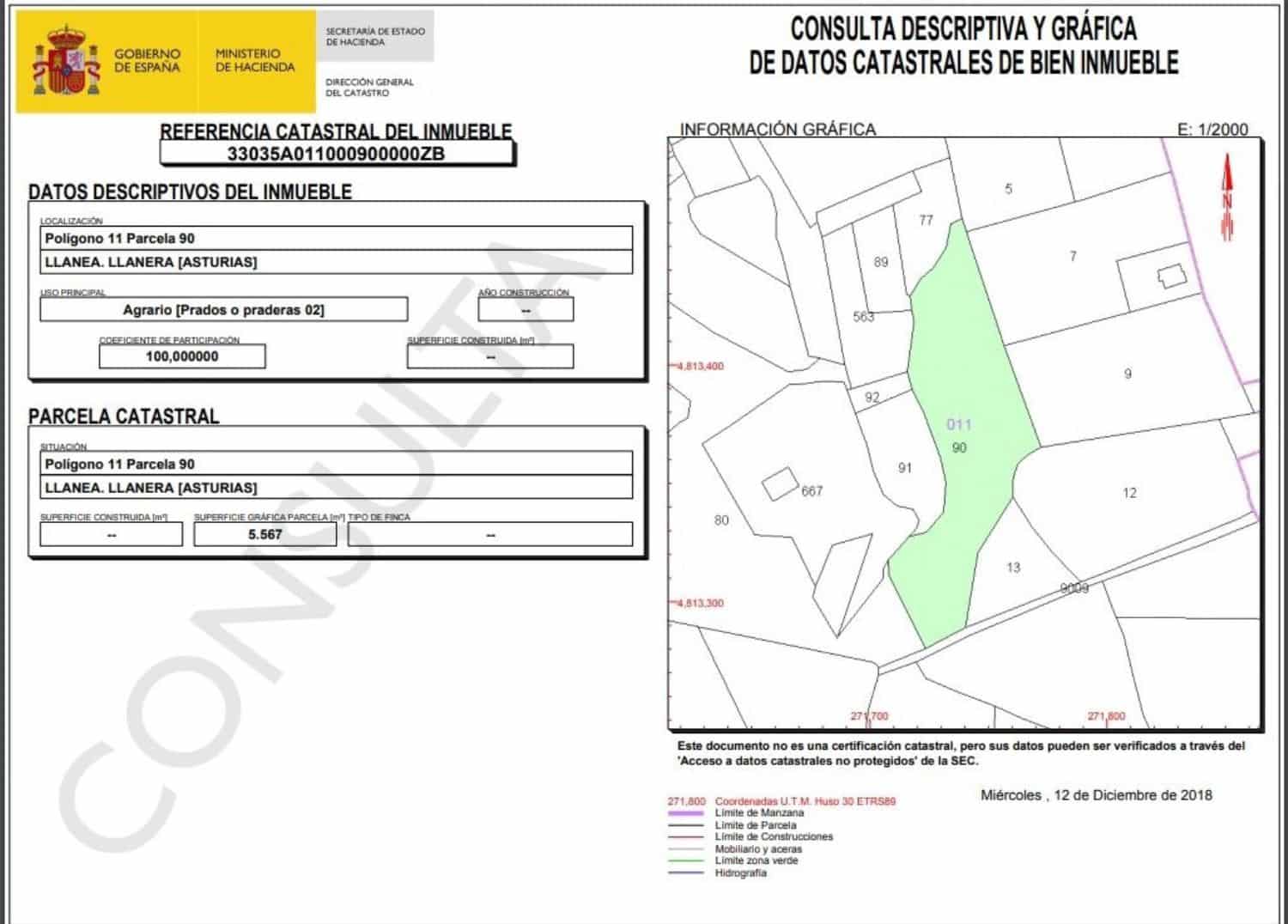 Rakentamaton maa myytävänä paikassa Llanera - 500 000 € (Ref: 4322361)