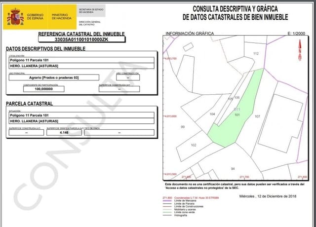 Rakentamaton maa myytävänä paikassa Llanera - 500 000 € (Ref: 4322361)